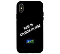 Made In Solomon Islands with Flag Funny Case for iPhone X/XS