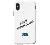 Made In Solomon Islands with Flag Funny Case for iPhone X/XS