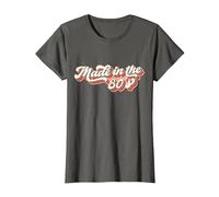 Made in The 80s 1980s Retro Nineteen Eighties Vintage T-Shirt, Women, Asphalt Grey, XX-Large