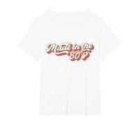 Made in The 80s 1980s Retro Nineteen Eighties Vintage T-Shirt, Women's Plus, White, 6X