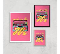 Made In The 80s Boombox Art Print - A3 - White Frame