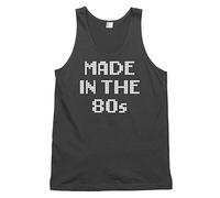 Made in The 80's Funny Mens Womens Unisex Vest Tank Top-XX-Large-Black