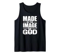 Made in The Image of God Christian Faith Statement Tank Top