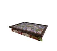 Made In The Mill Luxury William Morris "Red Strawberry Thief" Lap Tray With Cushioned Bean Bag Base