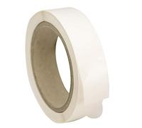 Made in The UK Transparent Envelope Circle Labels - 1" Diameter (25mm) - 1000 Clear Gloss Polypropylene Stickers on a roll