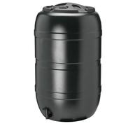 Made In The UK Water Butt, 210L Large Capacity, Black, with Tap and Lockable Lid