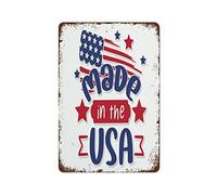 Made in The USA 4th of July s Independence Day Pack America Funny Vintage Metal Tin Sign For Bedroom Living Room Kitchen Yard Garden Wall Decor Gift 12 X 8inch Outdoor and Indoor
