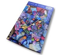 Made in UK Knitting Jigsaw Puzzle for Adults 1000 Pieces - Craft Puzzle with Yarn, Needles & Hand-Knitted Socks - Relaxing Hobby Gift - Finished Size 48 x 69 cm