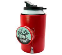Made in USA | Fishing Can Cooler | Perfect Camping Essentials, Boat Accessories, Kayak Accessories, and Lake Floats for Adults | Great Camper Must Haves | Fun Fishing Gift | Shrinkwrap Packaging | Red