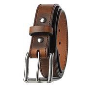 Made in USA - Full Grain Leather Belt For Men | The Icon | 1 1/4" Men's Leather Belt, Bootlegger Brown, Pant Size 44 (Belt Size 46)