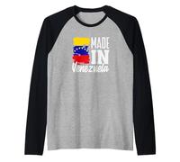 Made in Venezuela Flag Venezuelan Pride Raglan Baseball Tee