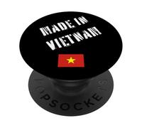 Made In Vietnam with Flag Funny PopSockets Adhesive PopGrip