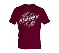 Made In Wakefield - Mens T-Shirt Top, Size Medium, Colour Aniseed Pip