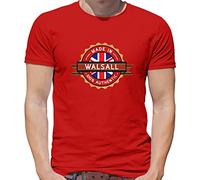 Made in Walsall 100% Authentic - Mens T-Shirt - Red - XL