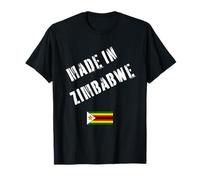 Made in Zimbabwe with Flag Funny T-Shirt
