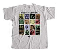 made Inspired by Ian Dury T Shirt - Reasons to Be Cheerful Pt. 3 White
