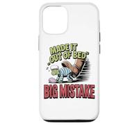Made It Out Of Bed Big Mistake Turtle Case for iPhone 12/12 Pro