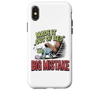 Made It Out Of Bed Big Mistake Turtle Case for iPhone X/XS