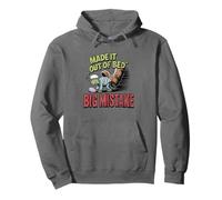 Made It Out Of Bed Big Mistake Turtle Pullover Hoodie