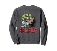 Made It Out Of Bed Big Mistake Turtle Sweatshirt