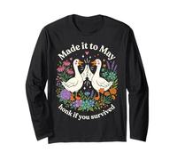 Made it to May Honk If You Survived Funny Long Sleeve T-Shirt