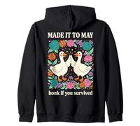 MADE IT TO MAY honk if you survived funny Zip Hoodie