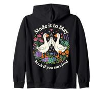 Made it to May Honk If You Survived Funny Zip Hoodie