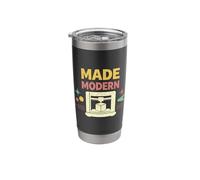 Made Modern Retro Maker 3D Print Design Stainless Steel Insulated Tumbler