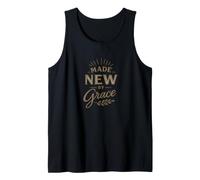 Made New by Grace Christian Faith Bible Verse Blessed Jesus Tank Top