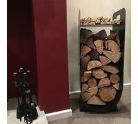 Made O' Metal Ultra Steel Indoor Home Fireplace Fire Mini Log Basket Holder Storage