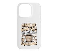 Made of Coffee Variables and Equations Algebra Case for iPhone 14 Pro