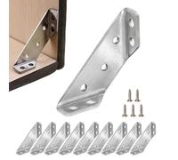 Made of Corblas Stael Cabinet, Wear Resistant and Not Easily Deformed or Broken, Angle Corner Bracket, Corner Bracket Triangles Set, Stainless Steel Corner Washer, Shelf Bracket, 10 Angles