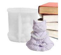 Made of silicone, moule en silicone pour chat - Moule à bougie d'aromathérapie pour chat, à savon pour animaux | à bougies en form d'animaux pour anniversaires, festivals, Tha