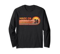 Made on December 24 Awesome Born on 24th Birthday Vintage Long Sleeve T-Shirt