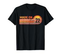 Made on November 22 Awesome Born on 22nd Birthday Vintage T-Shirt