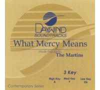 Made Popular By: Martins - What Mercy Means [Accompaniment/Performance Track]