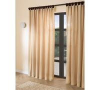 MADE Pure Cotton Hadlo Curtains With Velvet Loops Natural