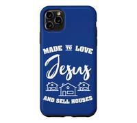 Made To Love Jesus And Sell Houses Belief Christian Realtor Case for iPhone 11 Pro Max