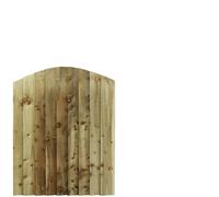Made to Measure 4ft Wooden Garden Gate, Custom Feather Edge Semi-Braced Arch Top Treated Timber Door for Outdoor Pathway Home Access, MAX 120cm High x MAX 90cm Wide