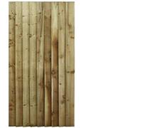 Made to Measure 6ft Wooden Garden Gate, Custom Feather Edge Semi-Braced Flat Top Treated Timber Door for Outdoor Pathway Home Access, MAX 180cm High x MAX 90cm Wide