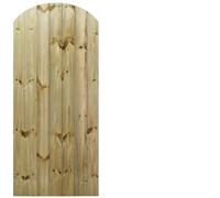 Made to Measure 6ft Wooden Garden Gate, Custom T&G Fully Framed Arch Top Treated Timber Door for Outdoor Pathway Home Access, MAX 180cm High x MAX 75cm Wide