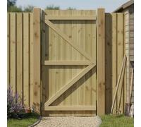 Made to Measure 6ft Wooden Garden Gate, Custom T&G Semi-Braced Flat Top Treated Timber Door for Outdoor Pathway Home Access, MAX 180cm High x MAX 75cm Wide