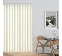 Made to Measure Aqualush Vertical Blind Slats 89mm (3.5") Cream | PVC Blackout Replacement Vertical Blinds Louvres | Waterproof Window Blind Slats with Hangers Weights & Chains or Chainless Option