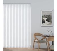 Made to Measure Aqualush Vertical Blind Slats 89mm (3.5") White | PVC Blackout Replacement Vertical Blinds Louvres | Waterproof Window Blind Slats with Hangers Weights & Chains or Chainless Option