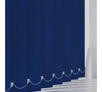 Made to Measure Blackout Vertical Blind Slats 89mm (3.5") PVC in Aqualush Navy Blue | Waterproof Replacement Louvres Up To 150cm with Weights Chains | Wipeable Window Replacement Louvres