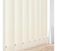 Made to Measure Blackout Vertical Blind Slats 89mm (3.5") PVC | Waterproof Replacement Louvres | Wipeable Window Blind Slats (Up To 150cm, Weight Chains, Aqualush Cream)