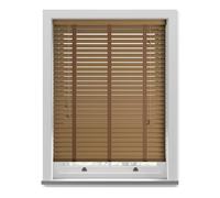 Made to Measure Faux Wood Venetian Blind with Tapes - Truffle