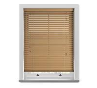 Made to Measure Fine Grain Faux Wood Venetian Blind with String- Sahara Oak