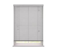 Made to Measure Fine Wood Venetian Blind with Strings - Silver Birch | Custom Made 50mm Fine Grain Faux Wood Venetian Blind with Strings. 35-60cm width x up to 180cm drop. Moisture Resistant.