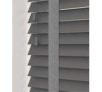 Made To Measure Real Wood Venetian Blind [White, 75cm Width x 200cm Drop, Tape]